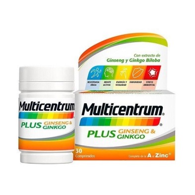 Multicentrum plus ginseng-ginkgo 30 comprimidos Multicentrum - 1