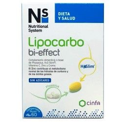 N+s lipocarbo bi-effect 60 comprimidos