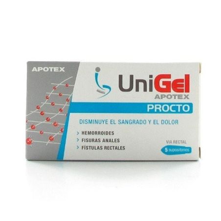 Apotex unigel procto 5 supositorios Apotex - 1