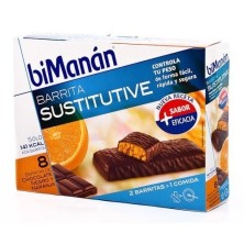 Bimanan barritas chocolate/naranja 8 uds