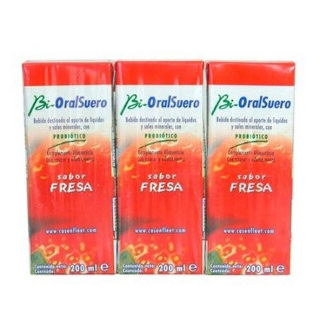 Bioralsuero fresa pack 3 brick x 200ml. Bioralsuero - 1