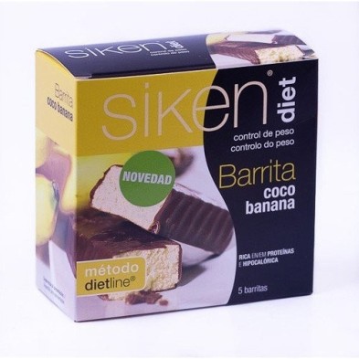 Sikendiet barrita coco/banana 5 uds Sikendiet - 1